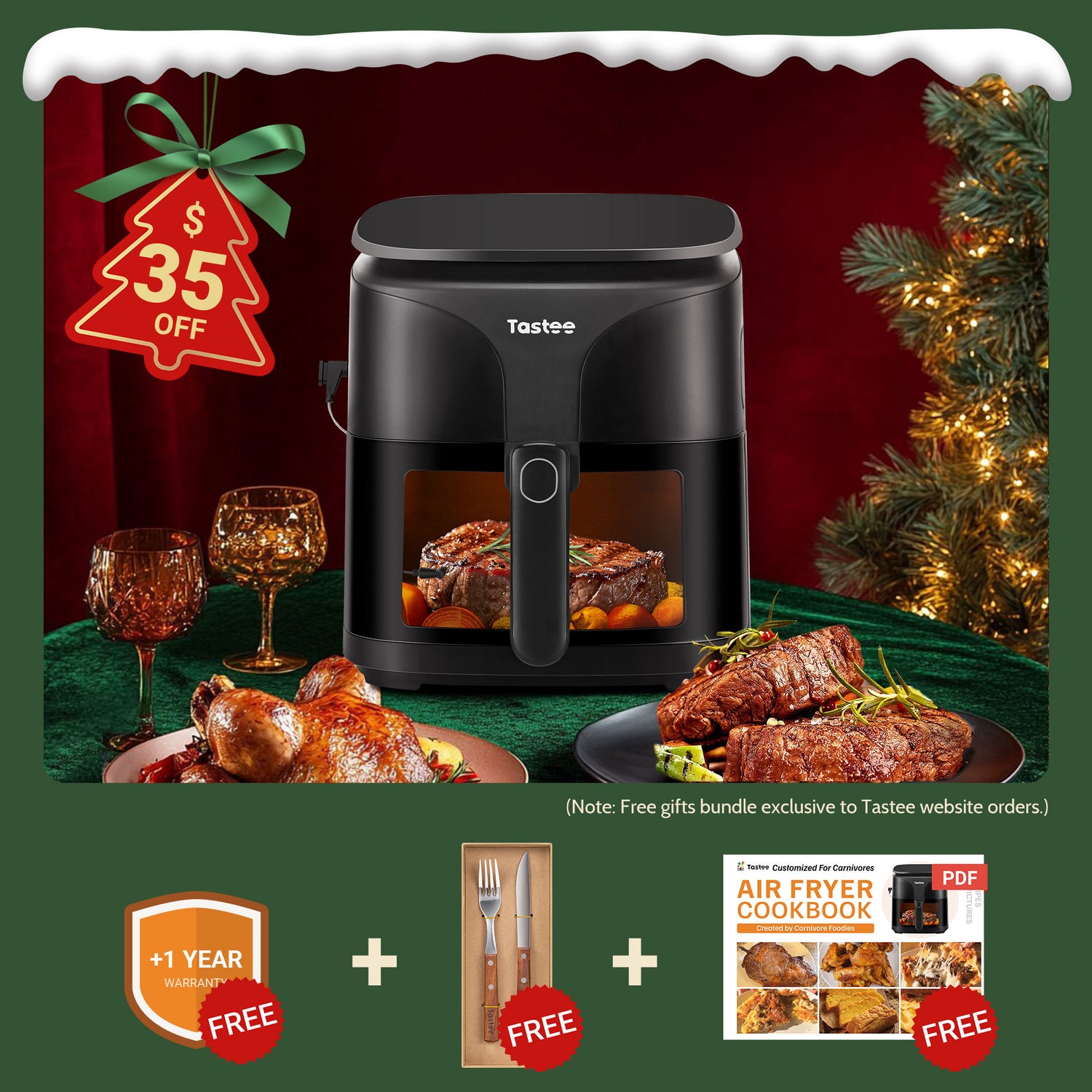 Tastee Sensor Magic Smart Air Fryer (Perfectly for Meats Cooking)